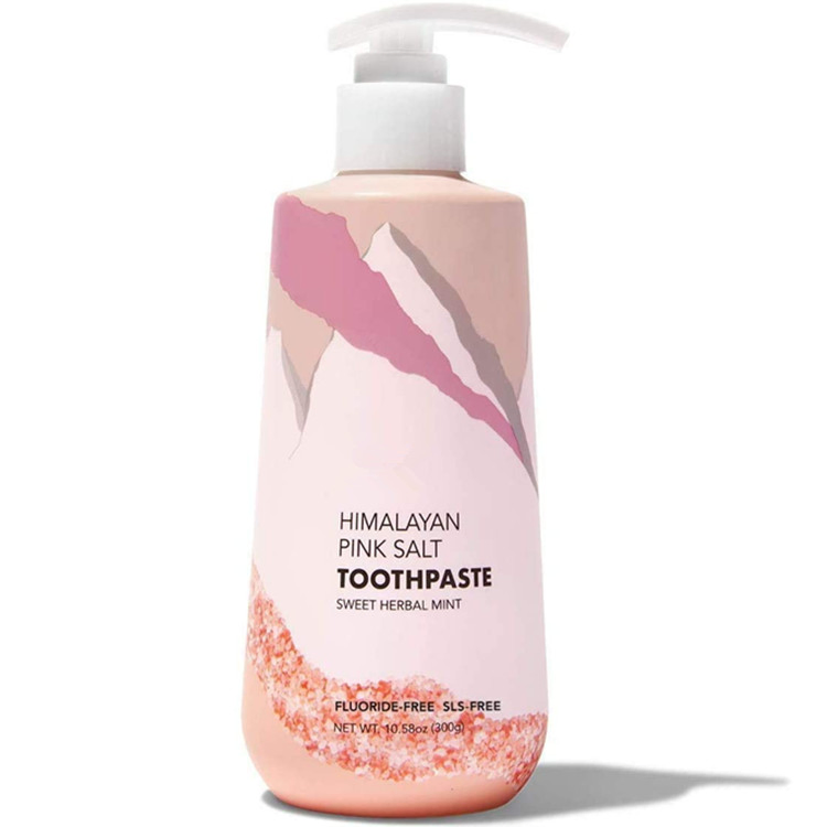 OEM Custom Advanced Sweet Herbal Mint Himalayan Pink Salt Toothpaste