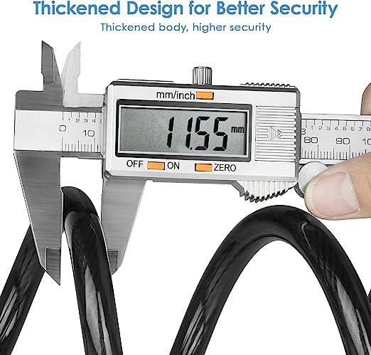 Keyless Cable Padlock Bike Steel Wire Locks Coded Bicycle Ring Lock