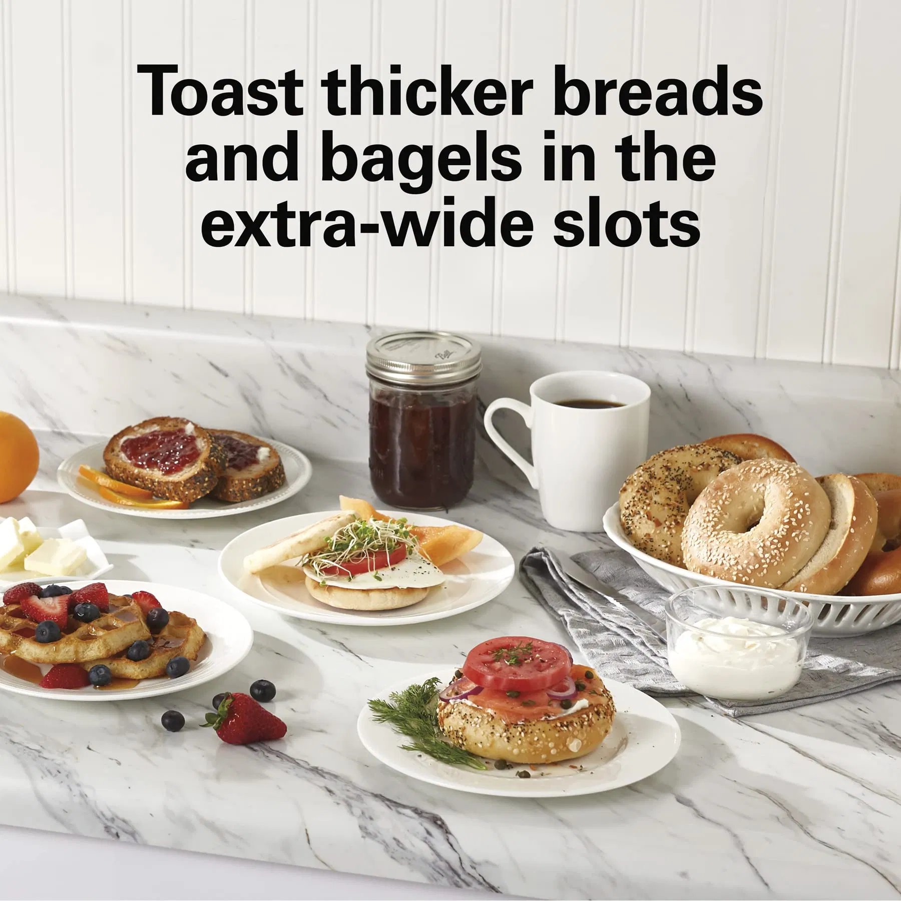 Durable Red Toast Boost Cancel Button Extra Wide Slots 2 Slice Toaster