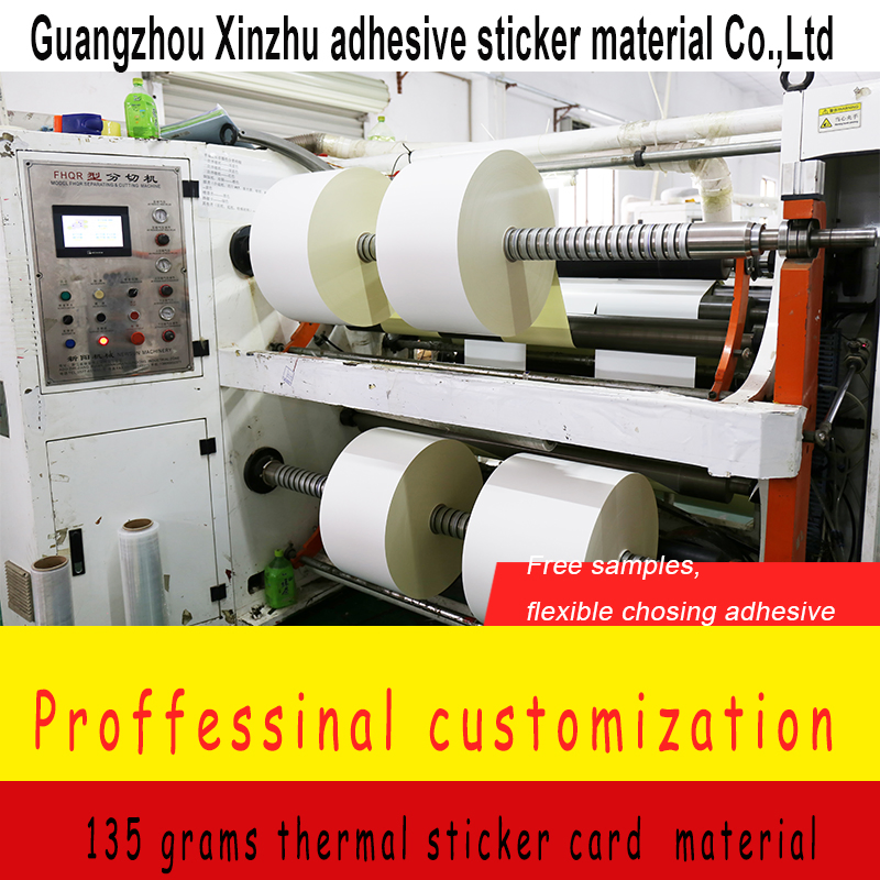 135 Grams Thermal Card Sticker Label Material Xzrm-83135 Sticker Material Label Sticker