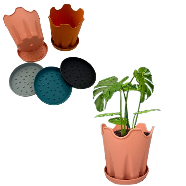 Горшок для растений силиконовый круглый 10 см