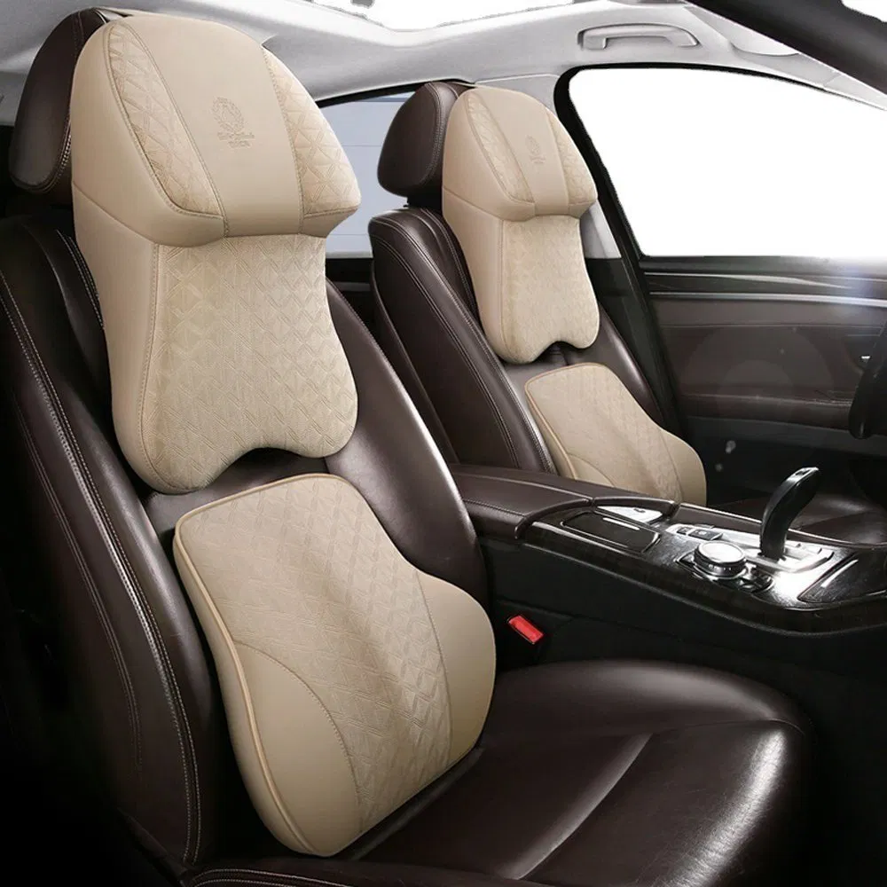 Amazon New Four Seasons Car Headrest Memory Foam Car Neck Pillow Seat Cushion