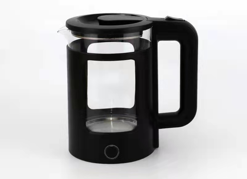 Transparent Glass Pot Electric Kettle with Blue LED Light