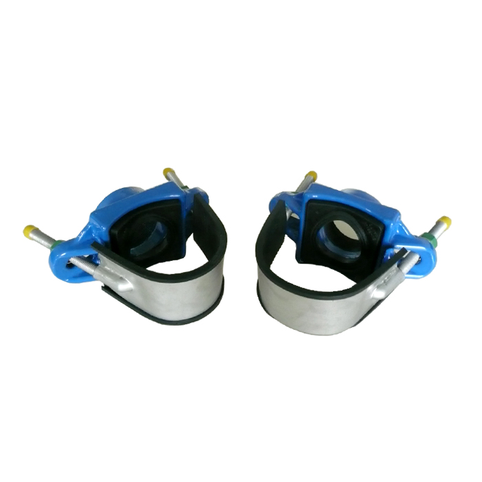 Ductile Cast Iron Tap Saddle with Stainless Steel Band for Steel Pipe