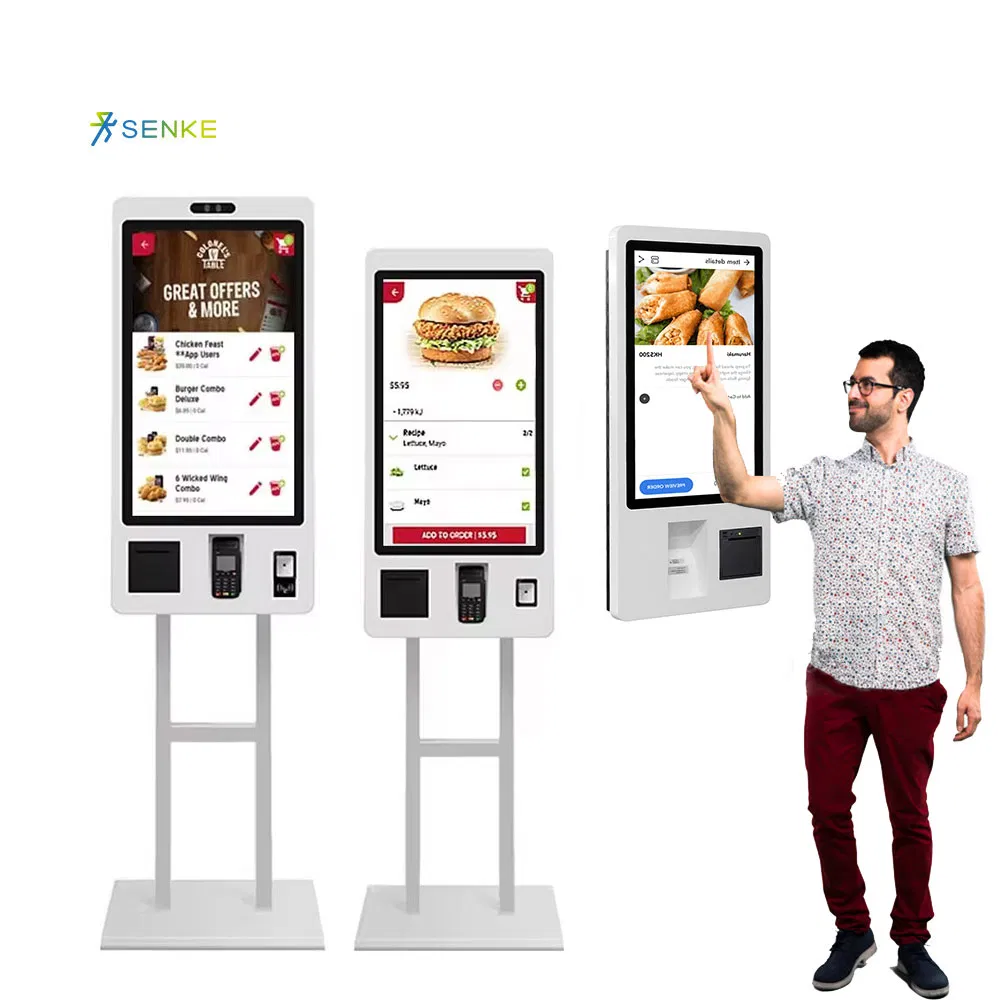 Automated Ordering System Advanced Self Ordering Kiosk for Quick Restaurant Transactions