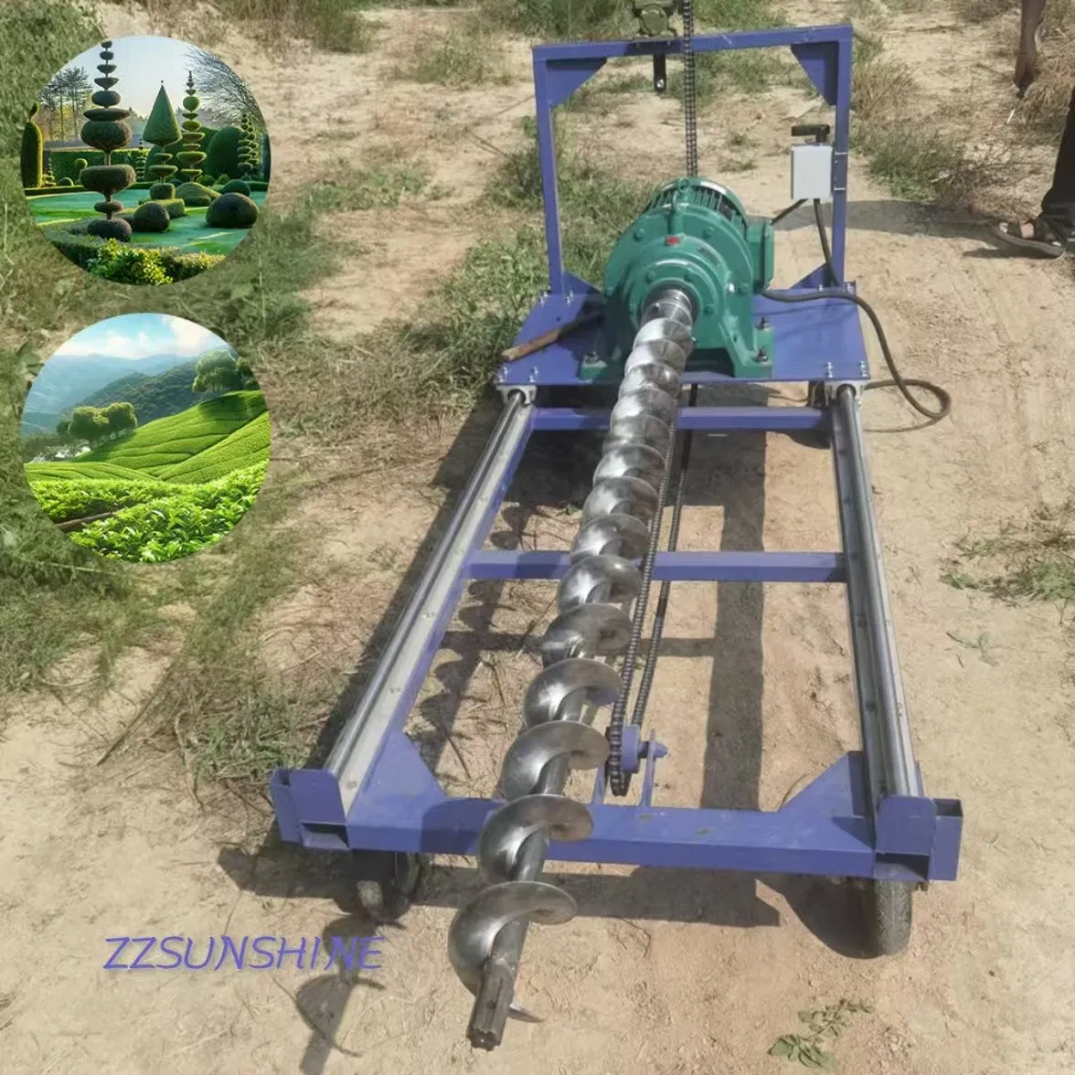 Post Hole Digger Earth Drill Auger Soil Hole Digging Drilling Machine Earth Auger Machine for Tree Planting
