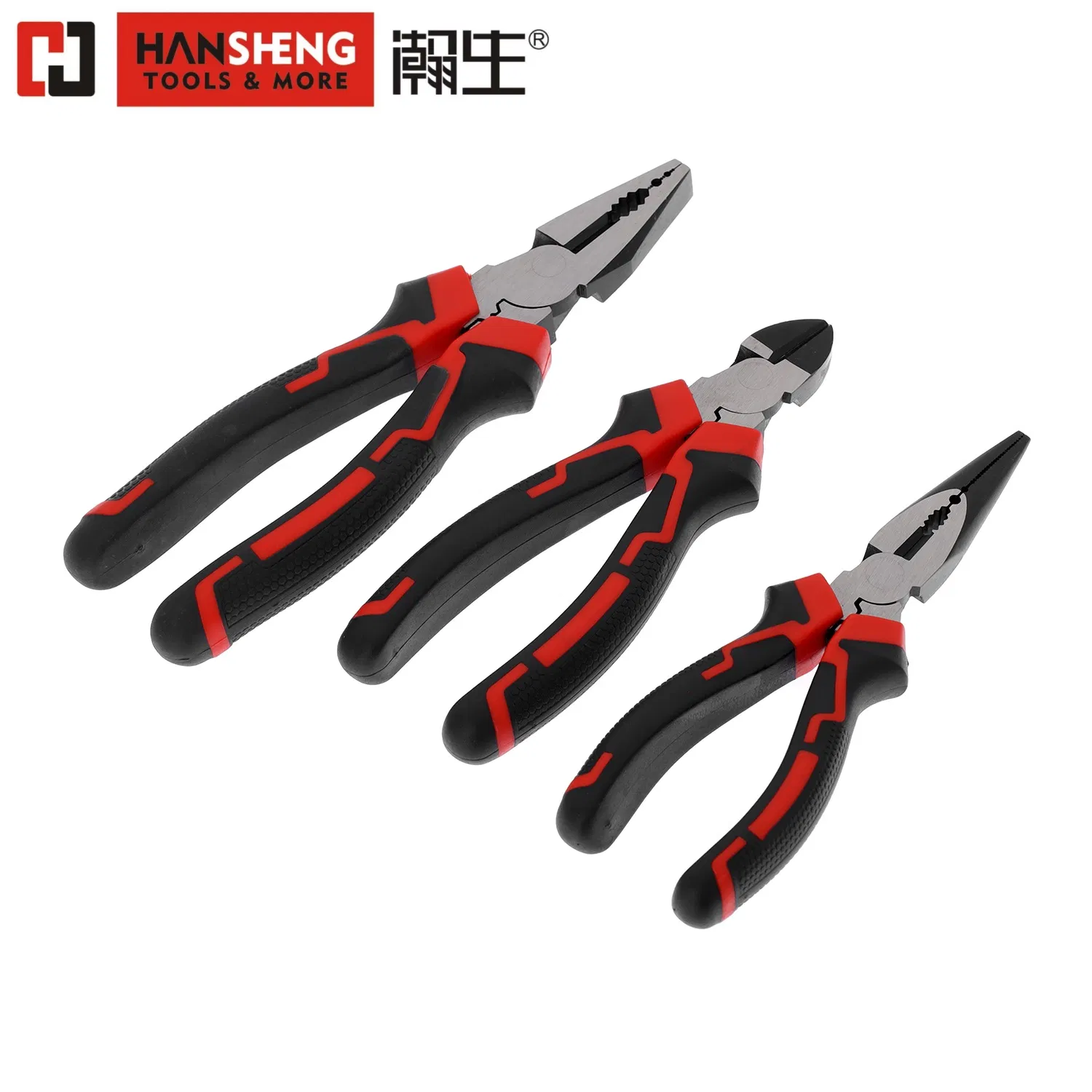 Круглогубцы Hansheng 7 дюймов, калёная сталь