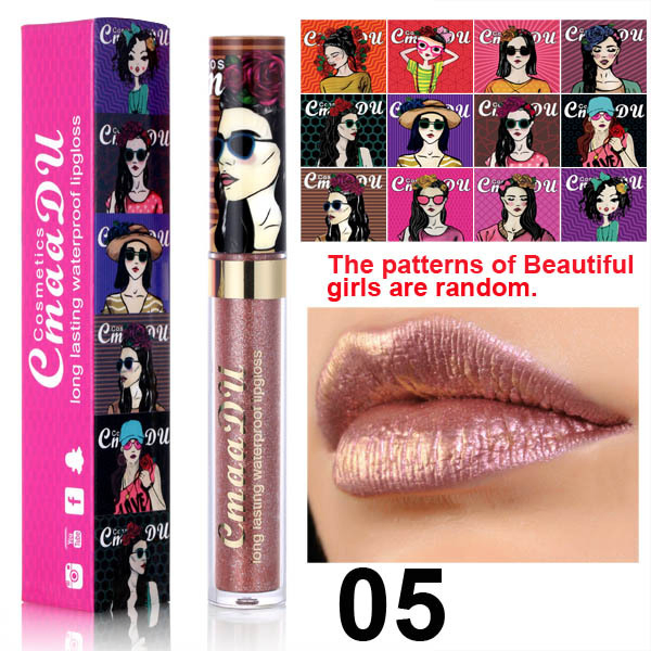 Hot Sale Makeup of Beatuful Girl Lip Gloss Liquid Lipstick