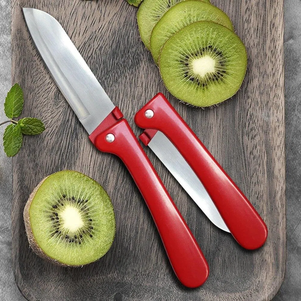 Ebony Handle Stainless Steel Folding Pocket Knife for Fruits and Vegetables