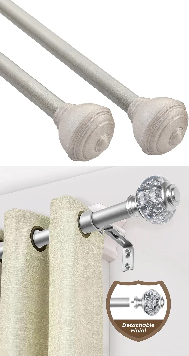 New Design Curtain Rod and Curtain Accessories Acrylic Curtain Rods