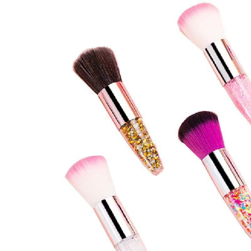 New Design Wholesale Masonite Grain Transparent Rod Foundation Brush Makeup Brushes