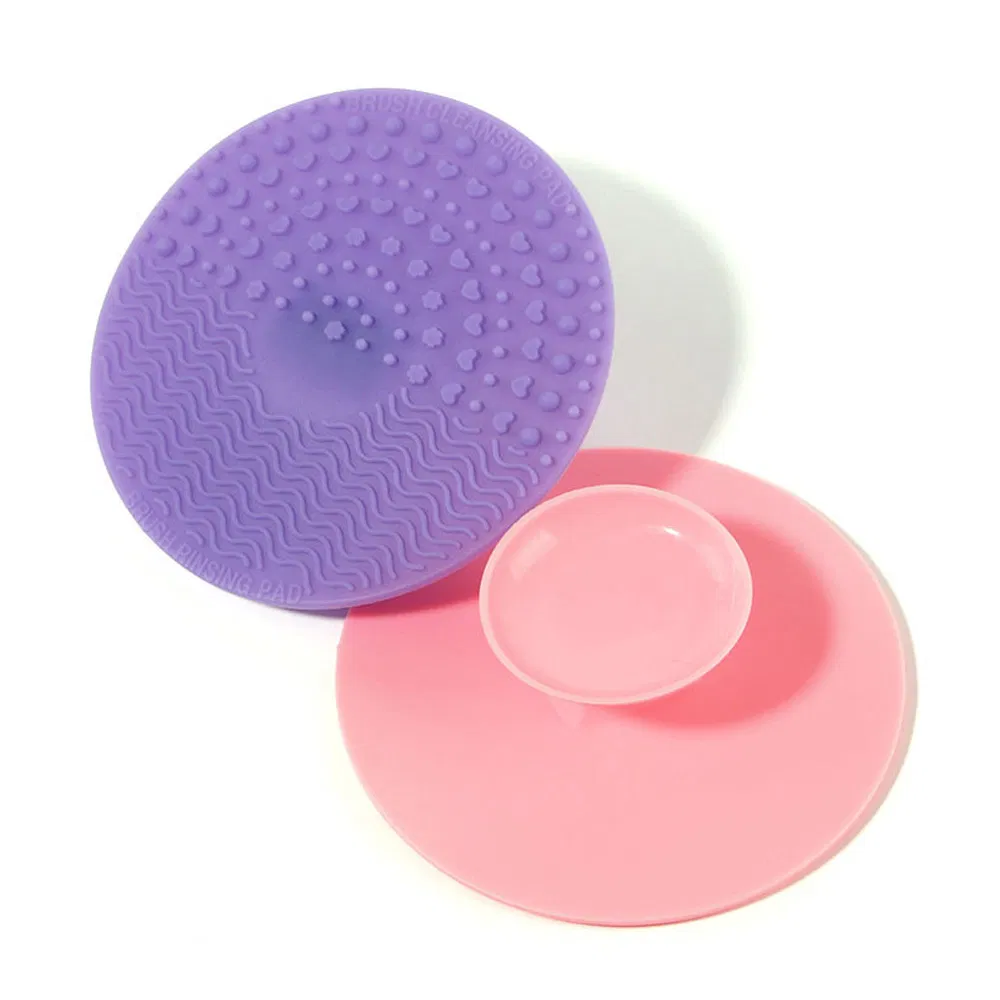 Scrubber Mat Portable Washing Tool Silicone Makeup Brush Cleaning Pad