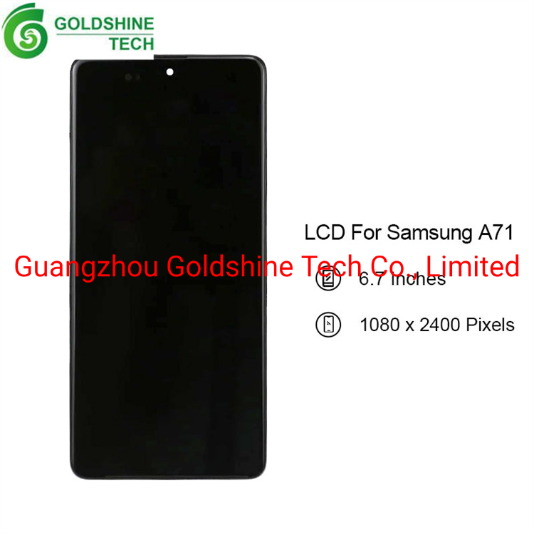 Wholesale A71 LCD Pantalla Replacement Display Touch Screen Digitizer Assembly for Samsung A71 with Frame