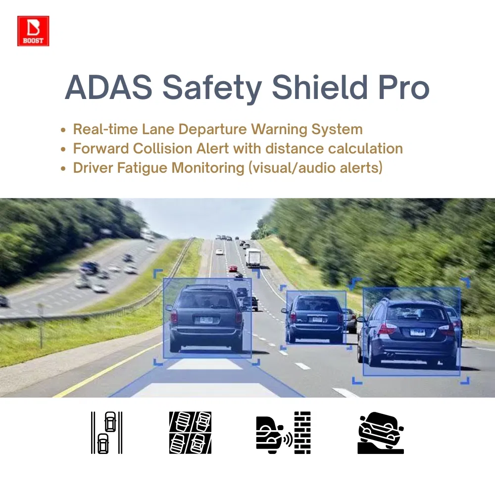 4K Dual Dash Cam with GPS and Streaming Mirror Display