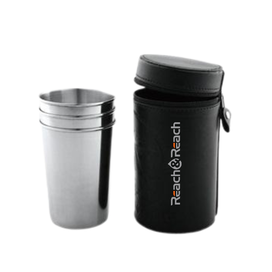 Stainless Steel Liqueur Shot Glass Match Hip Flask