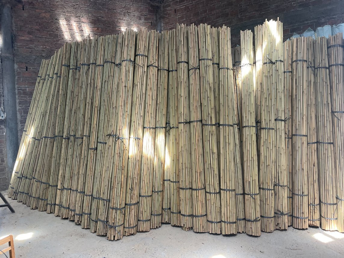 Factory Hot Sale Natural Bamboo Raw Materials Bamboo Pole Cane Stakes for Horticulture Plantation Support