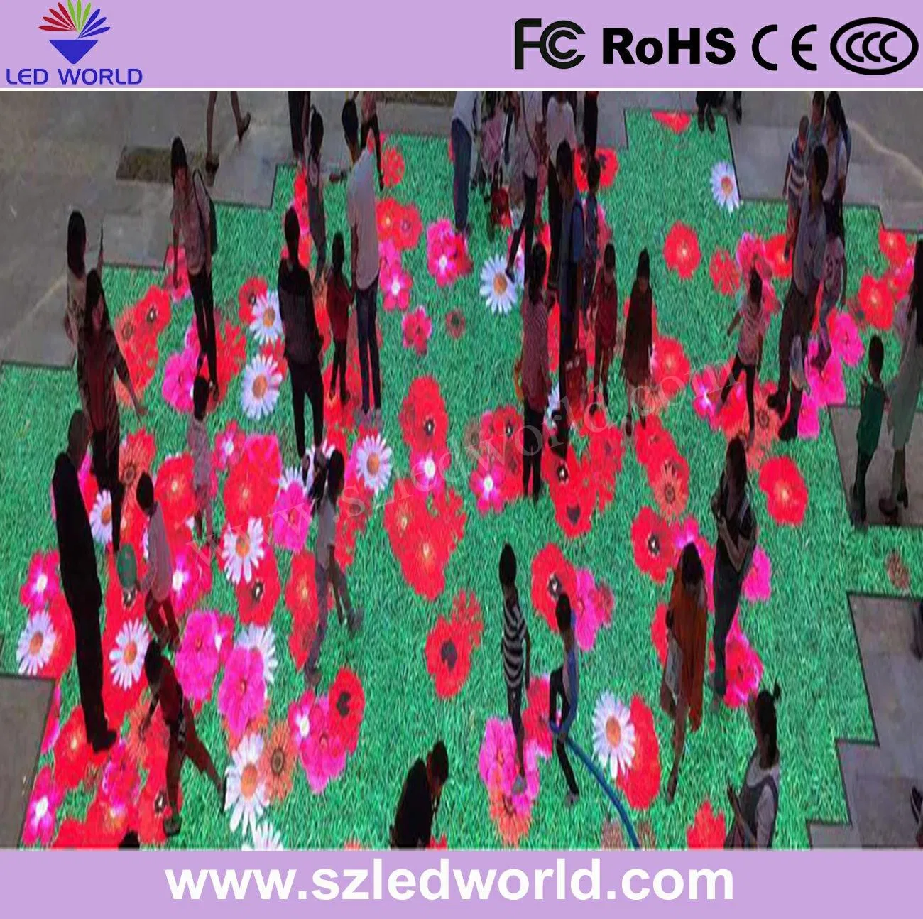 P3.91 P4.81 P6.25 HD High Brightness Interactive Dancing Floor LED Screen for Wedding Party