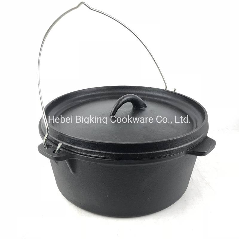 Camp Chef Double Black Seasoned Cast Iron Dutch Oven with Lid