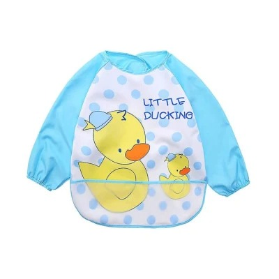 Baby Reusable Waterproof Bib for Kids with Sleeves