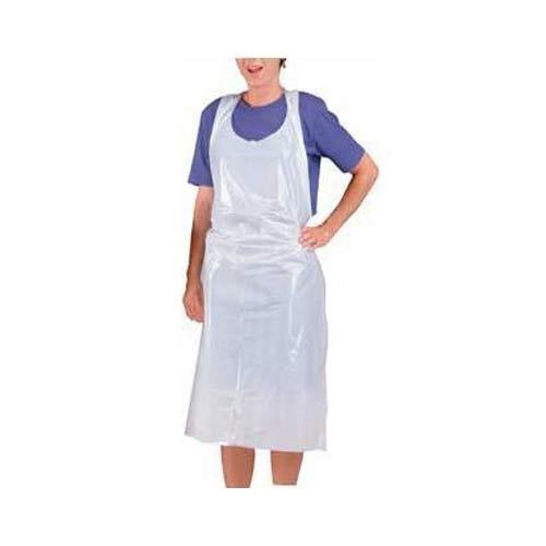 Disposable White Blue Color Folded PE Apron