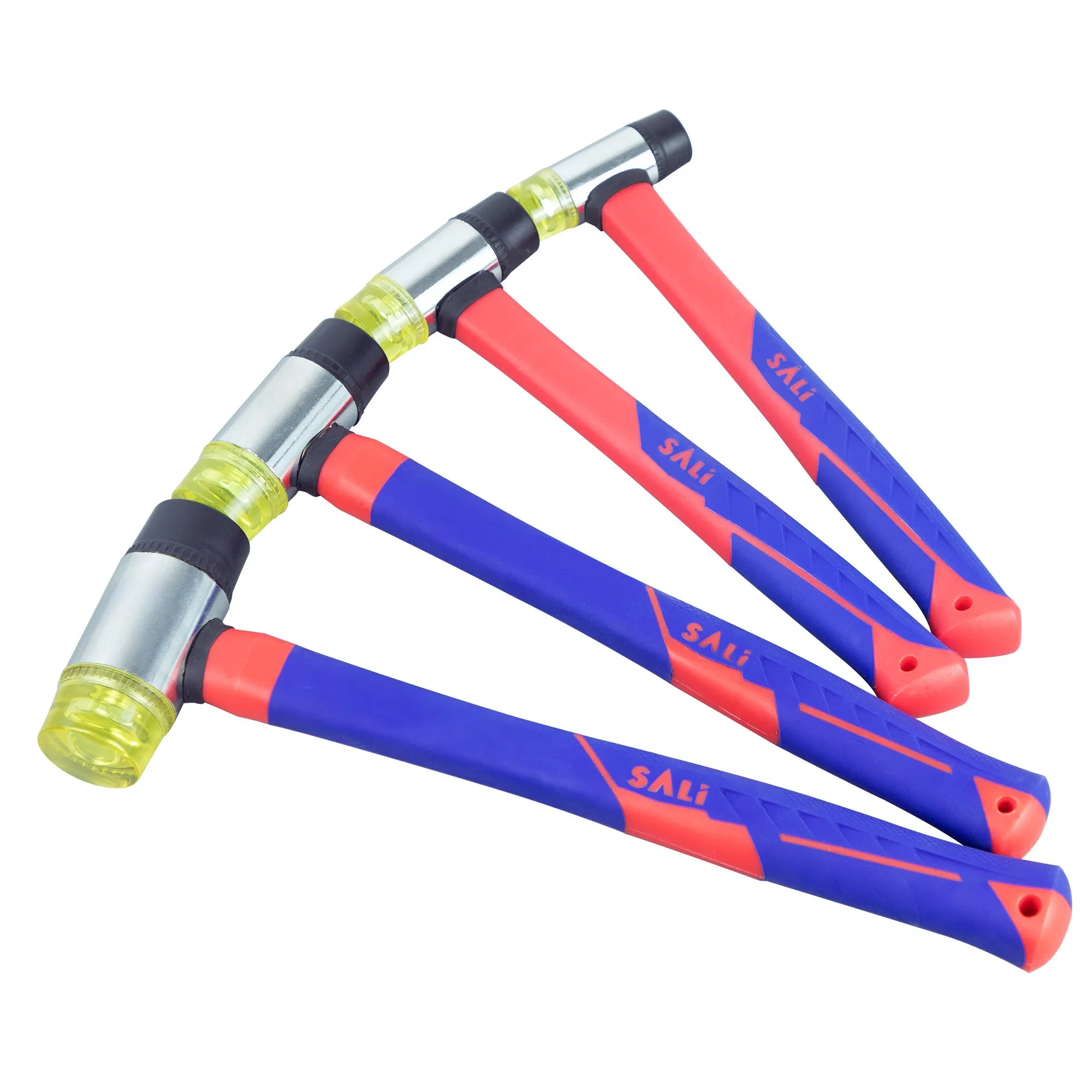 Sali 30mm Iron Head with PP+TPR Double-Faced Rubber Soft Hammer