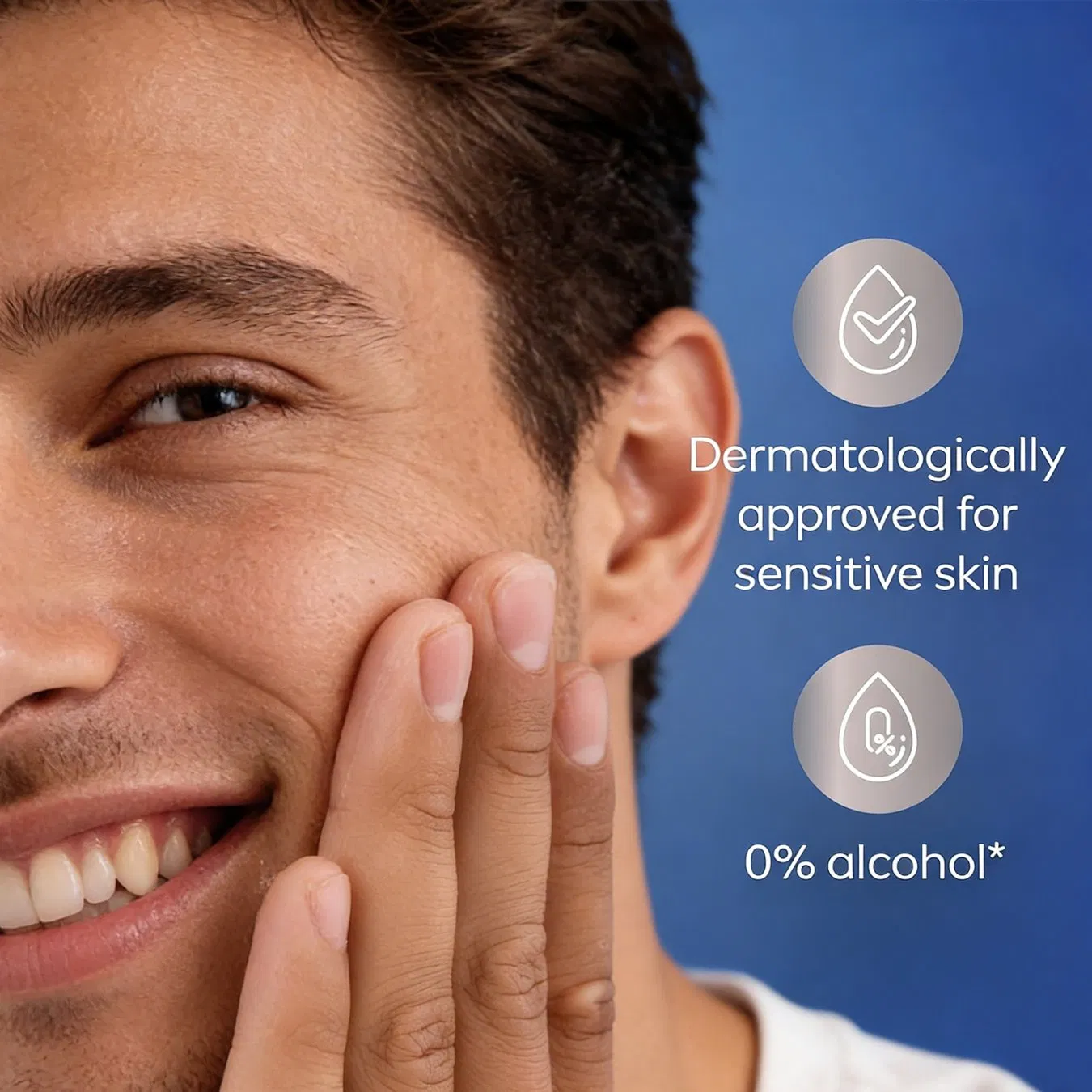 Mild Repairing Men Aftershave Balm Calming Hydrating Nourishing Cream