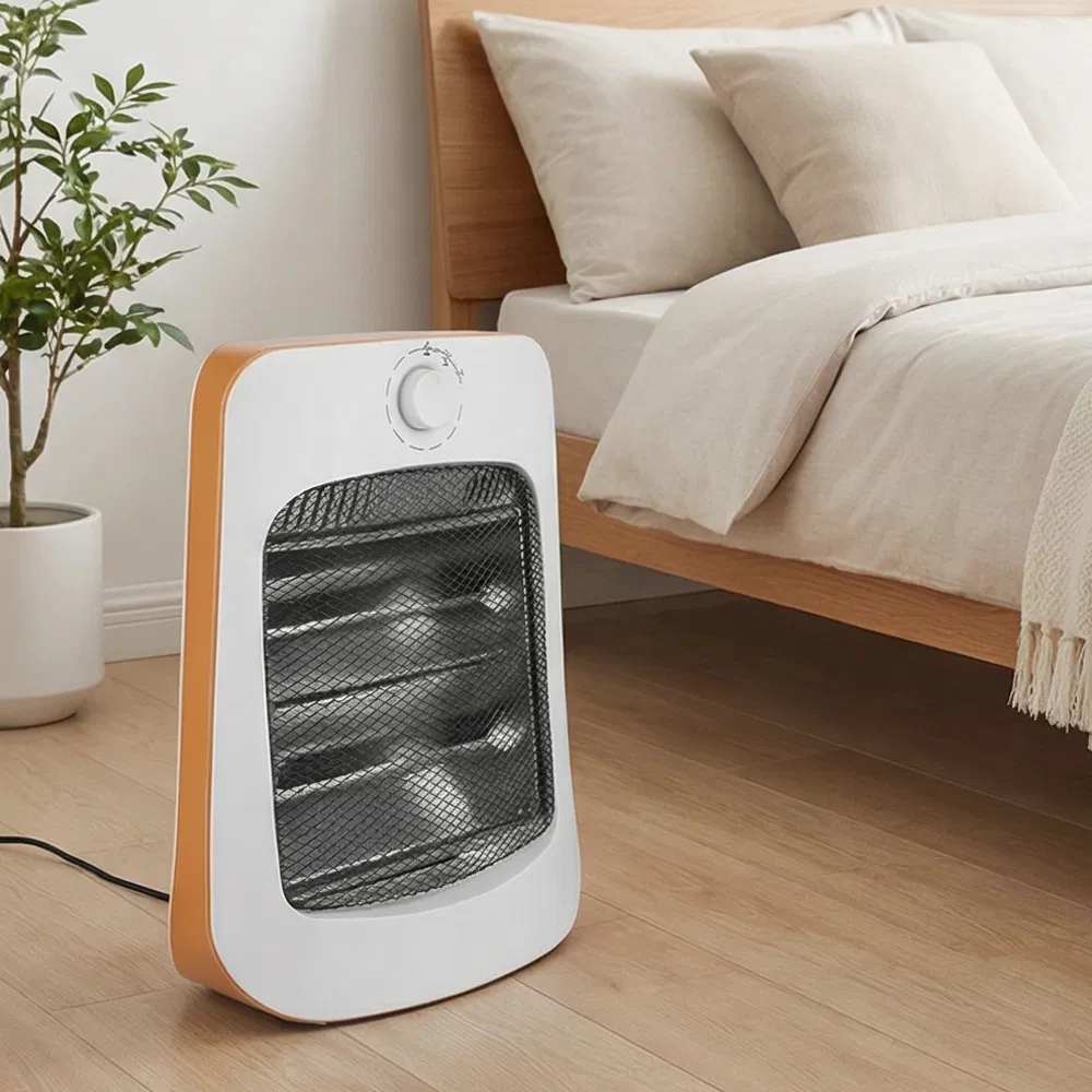 Small Portable Quartz Heater 800W for Office and Bedroom Heating