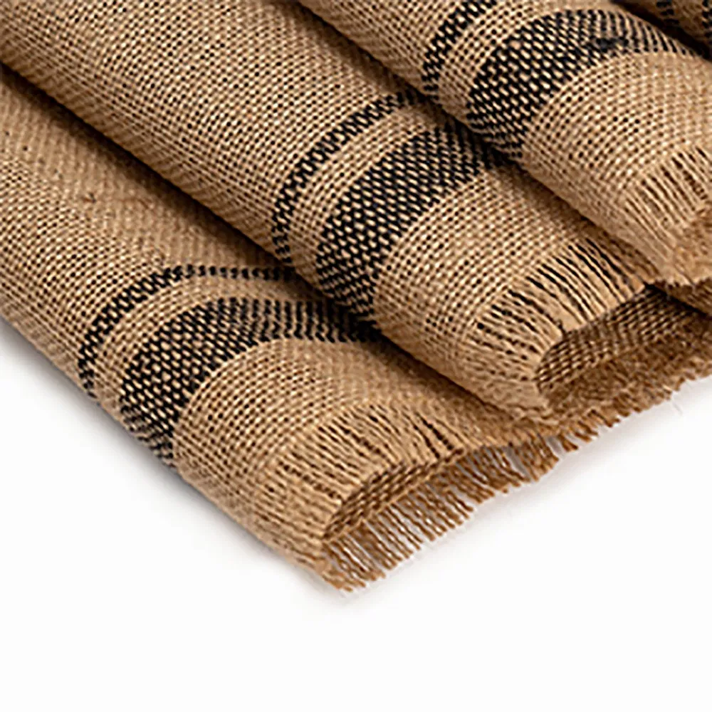 Stripe Burlap Table Runners Jute Vintage Burlap Roll