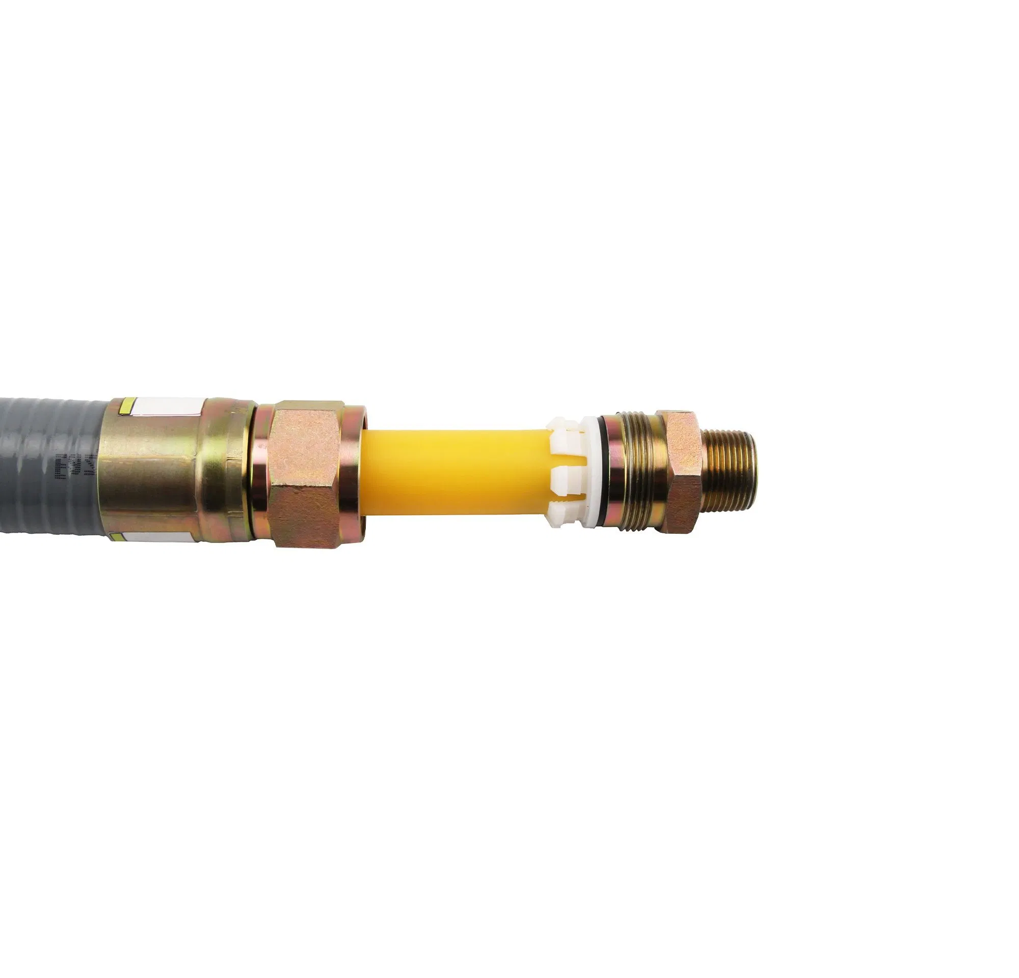 Flexible Stainless Steel Gas Connector with PVC Powder Coating for Fuel Piping