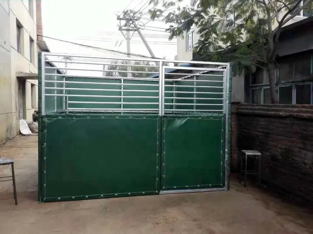 Hot DIP Galvanized Horse Equipment Classic Open Horse Shelters for a Pasture or Existing Stalls