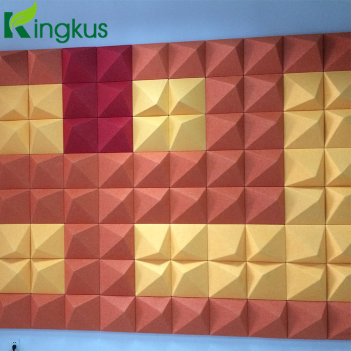 Cube Suger 3D Polyester Fiber Acoustic Panel Wll Board