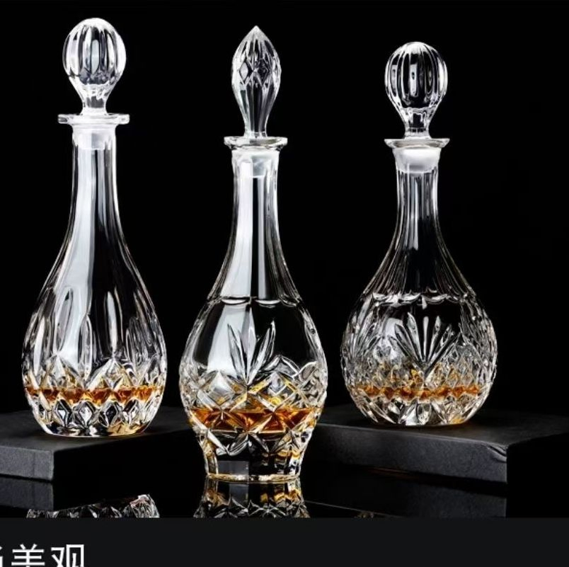Uxury Emptu Liquor Rum Whiskey Tequila Mezcal Gin Brandy Liquor Bottle Glass