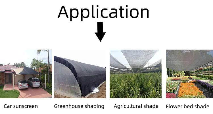 HDPE Knitted 40% 50% 80% 95% Black Agricultural Green Sun Shade Net