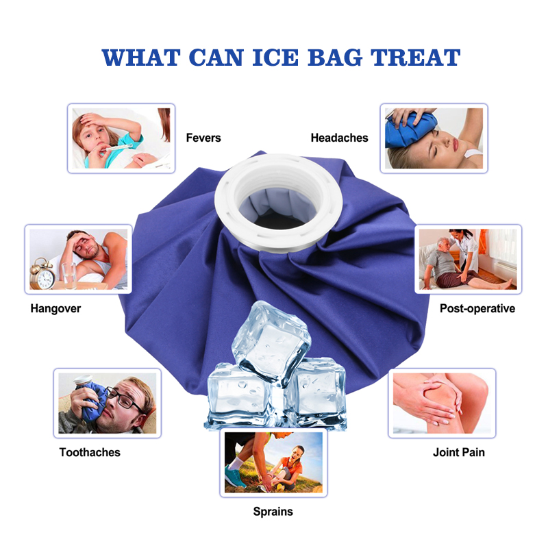 Yangzhou Medical Therapy Ice Pack Injury TPU Ice Cooler Bag Cap Dark Pink Red Green Orange Blue Colorful 9inch 11inch