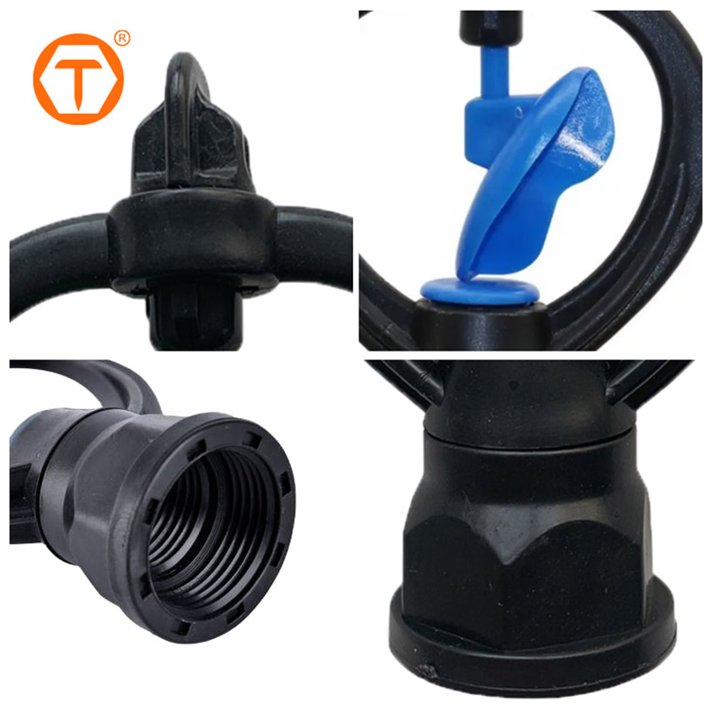 Plastic 360 Micro Rotating Sprinkler Head Automatical Rotary Butterfly Water Sprinkler for Irrigation