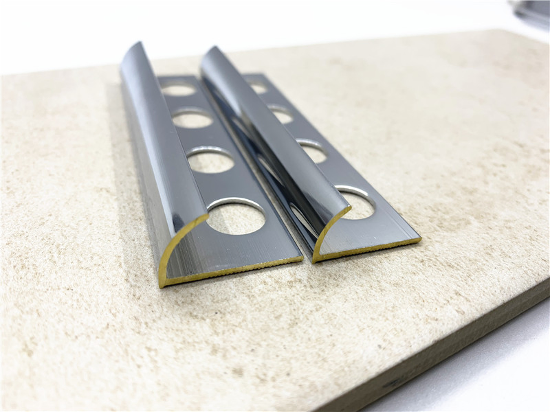 Metal Aluminum Tile Edging Corner Trim for Porcelanato Flooring Accessorie
