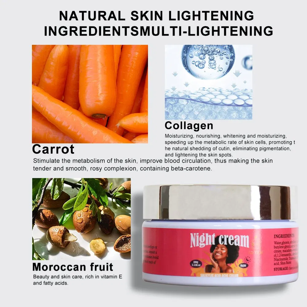 Custom Carrot Essence Arbutin Evening Skin Tone Night Cream