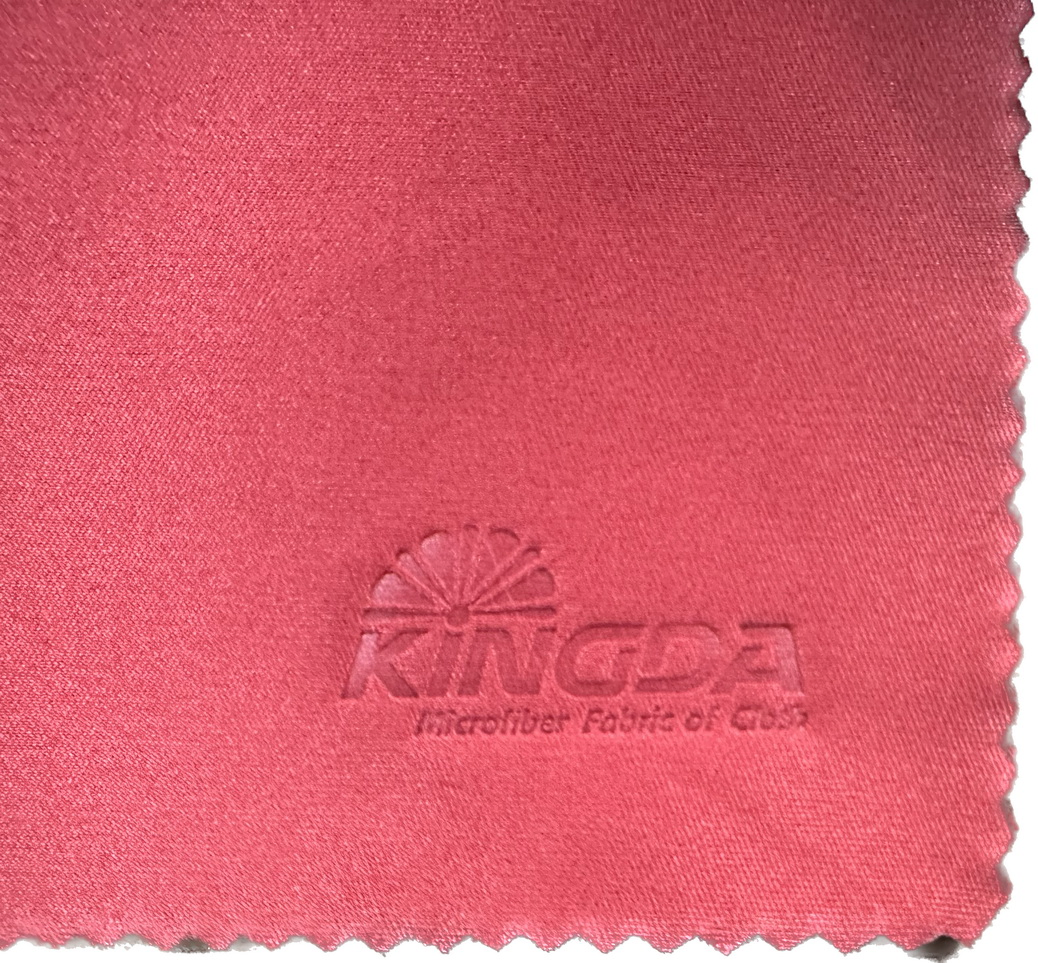 Custom Embossing Zigzag Microfiber Suede Lens Cleaning Cloth with Logo Embossed Eyeglass Glasses Cleaning Cloths