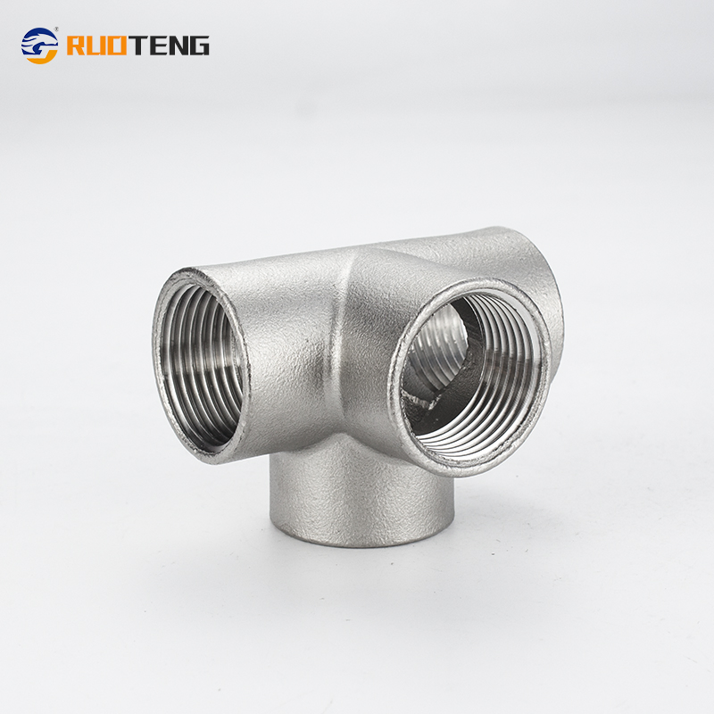 [Ruoteng] Stainless Steel 3D Equal Cross Stainless Steel Pipe Fitting Stainless Steel Threaded Cross
