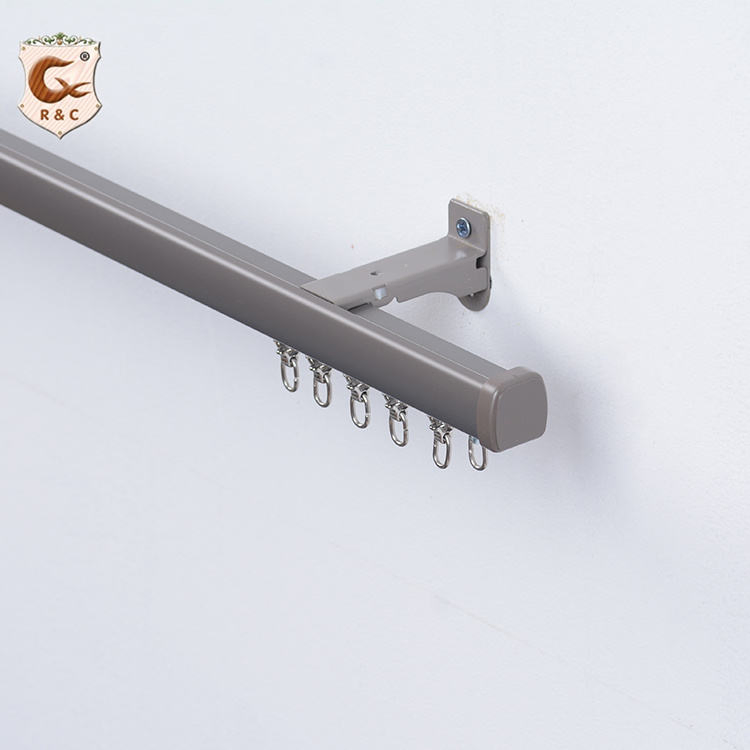Manufacturer Custom Size Ceiling Mount Window Aluminium Curtain Rail Tracks