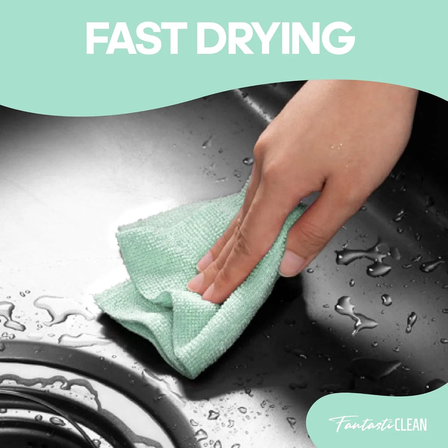 60pack 8X8 Inch Microfiber Roll Towels Tear-Away Paperless Towels Easy Use Reusable Washable Cloths for Pet Hair Cleaning