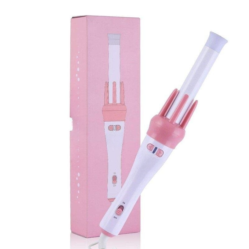 New Design Pink Automatic Iron Ceramic Coating Safe Heating Electric Hair Curler