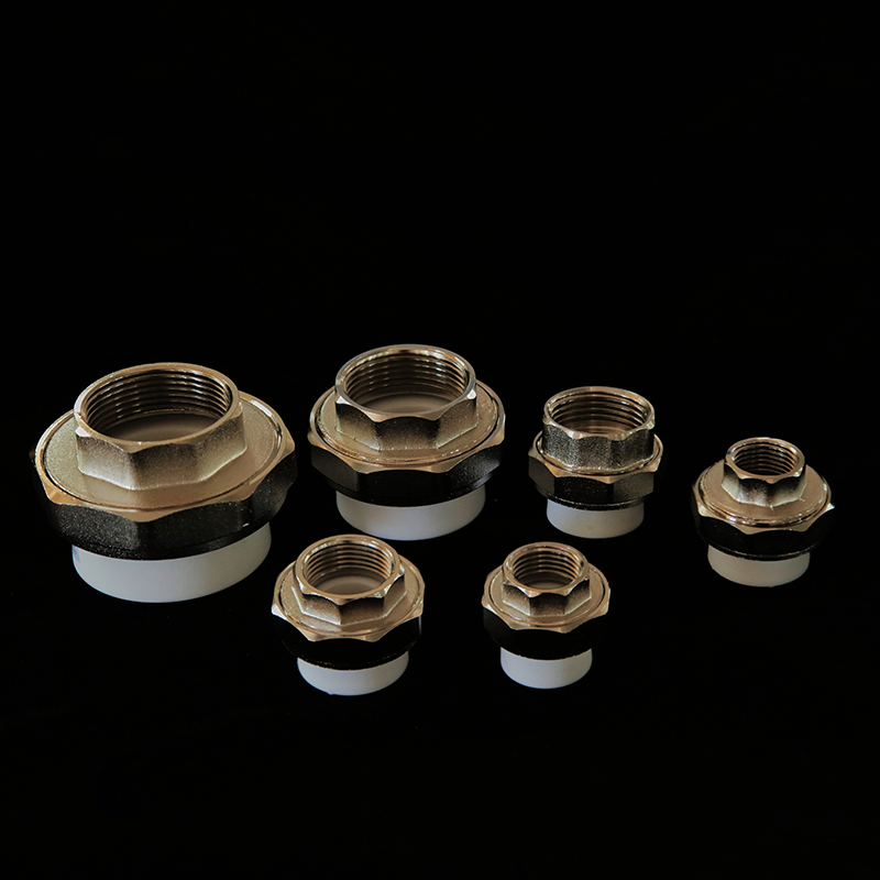 PPR Chrome Plated Brass Coupling Male Threads PPR Union Adapter Joint Socket Union Brass Female Threaded