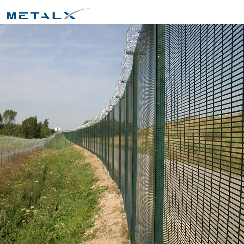 Chinese Factory Supply Powder Coated 358 Anti Climb Clear View Fence Panels