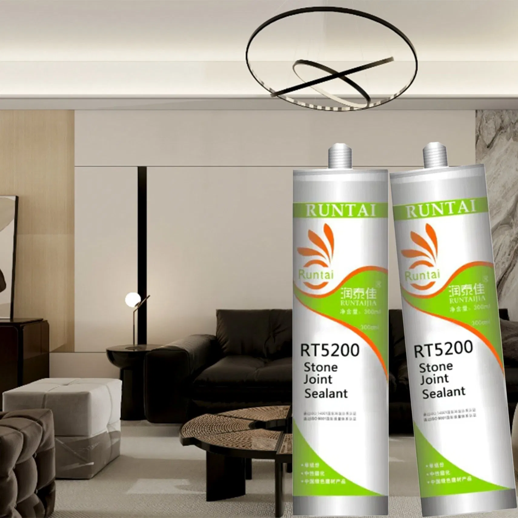 Runtai White Neutral Stone Silicone Sealant No Corrosion for Marble