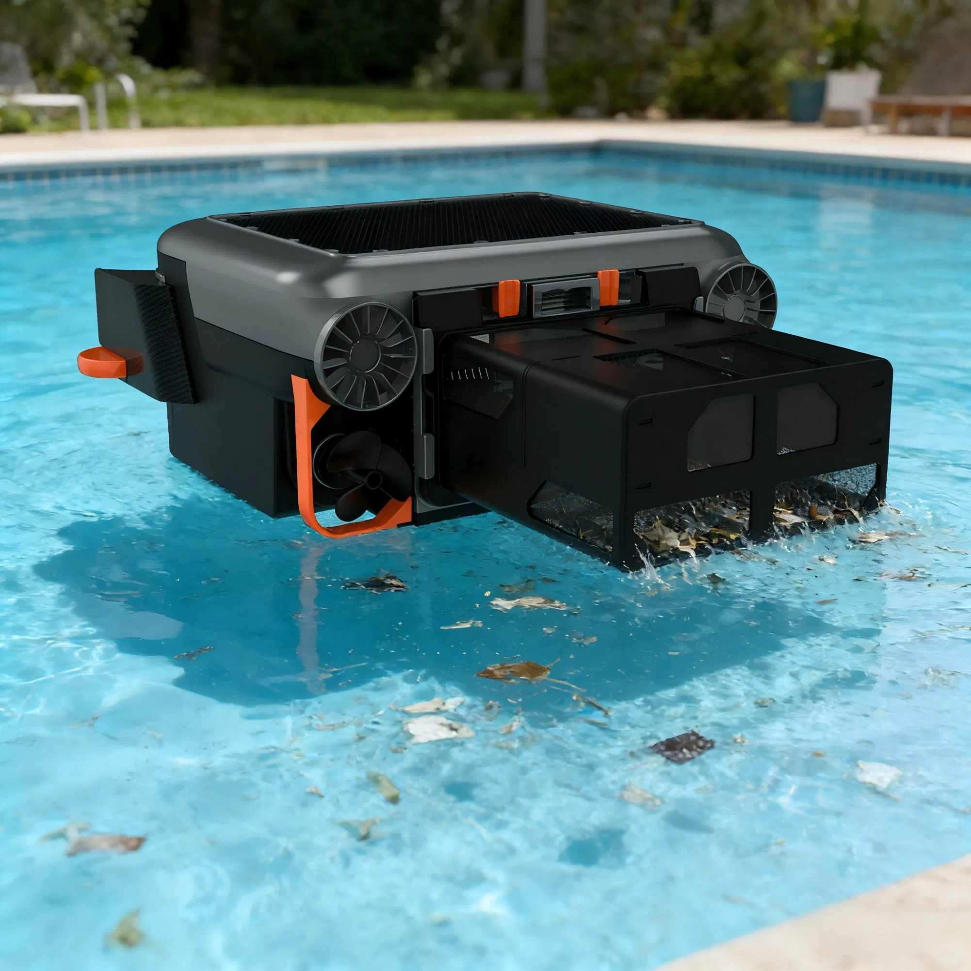 Energy Saving Solar Pool Skimmer Robot Automatic Surface Debris Cleaner
