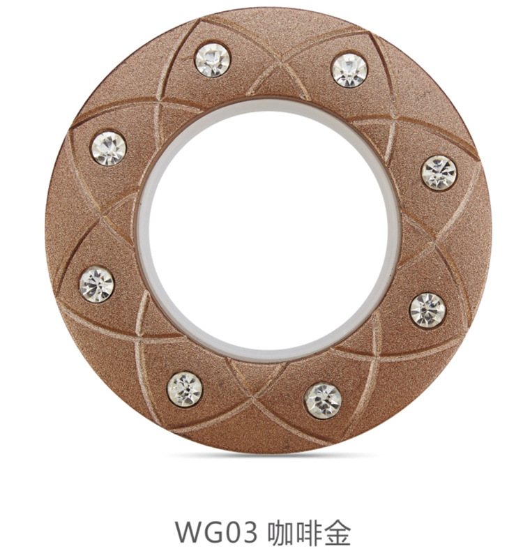 Premium 4.1cm Round ABS Plastic Curtain Rings for Home Decor