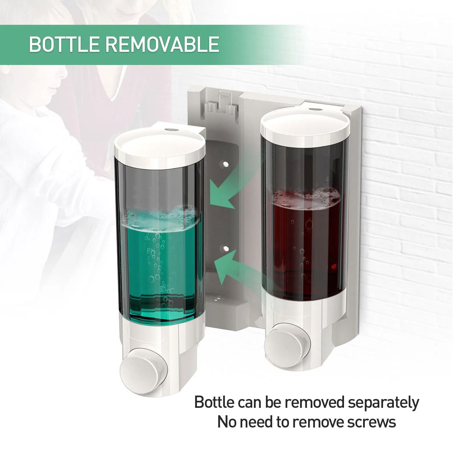 Toilet Accessories Cleaning Products Liquid Soap Plastic Bottle Soap Dispenser