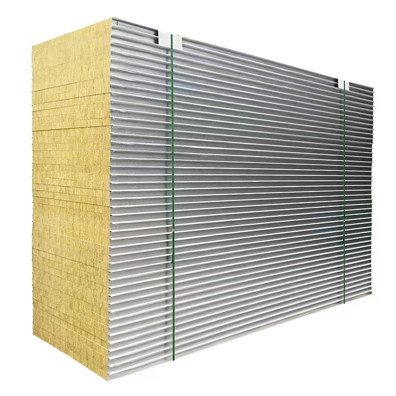 Color Steel Thermal Insulated Rock Basalt Wool Sandwich Panel for Container House, Light Steel Workshops