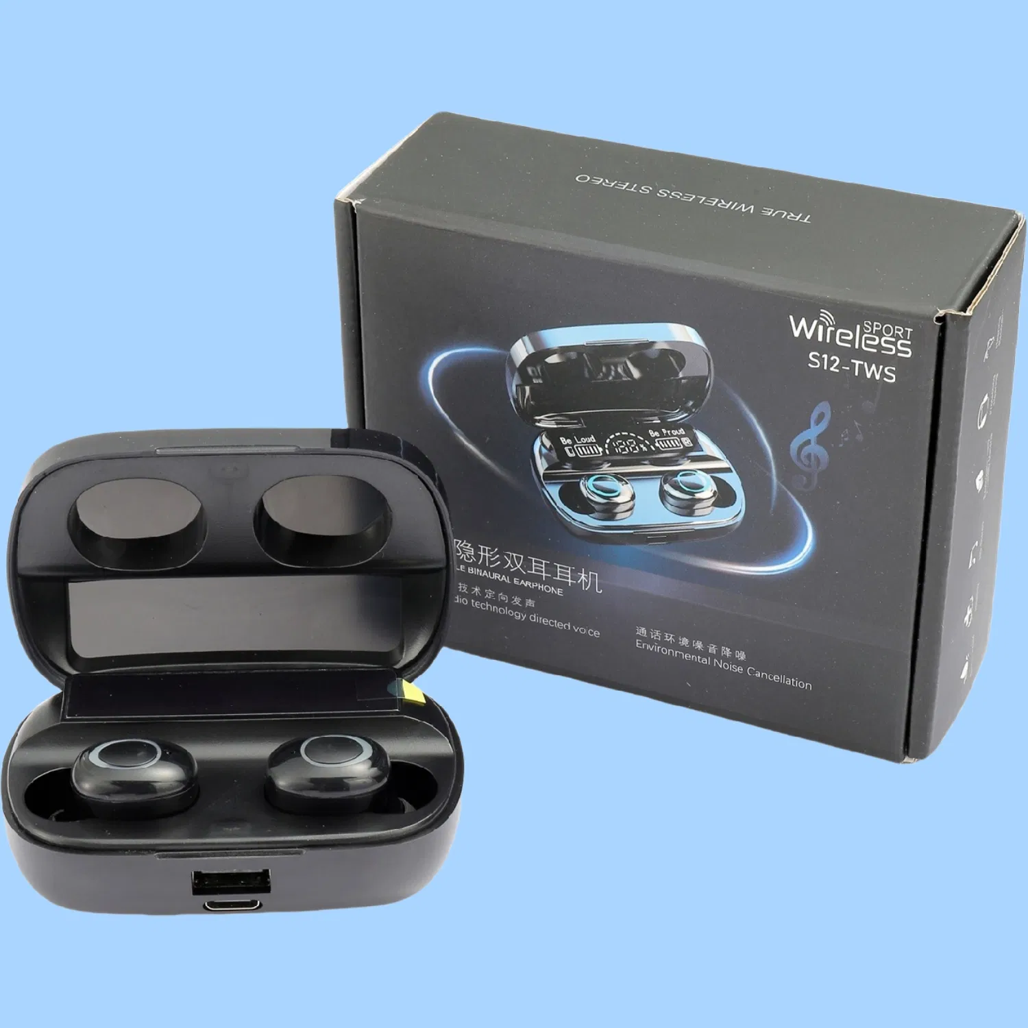 Jl6983D2 Bluetooth Tws Earphones with 40mAh Capacity in Two Colors